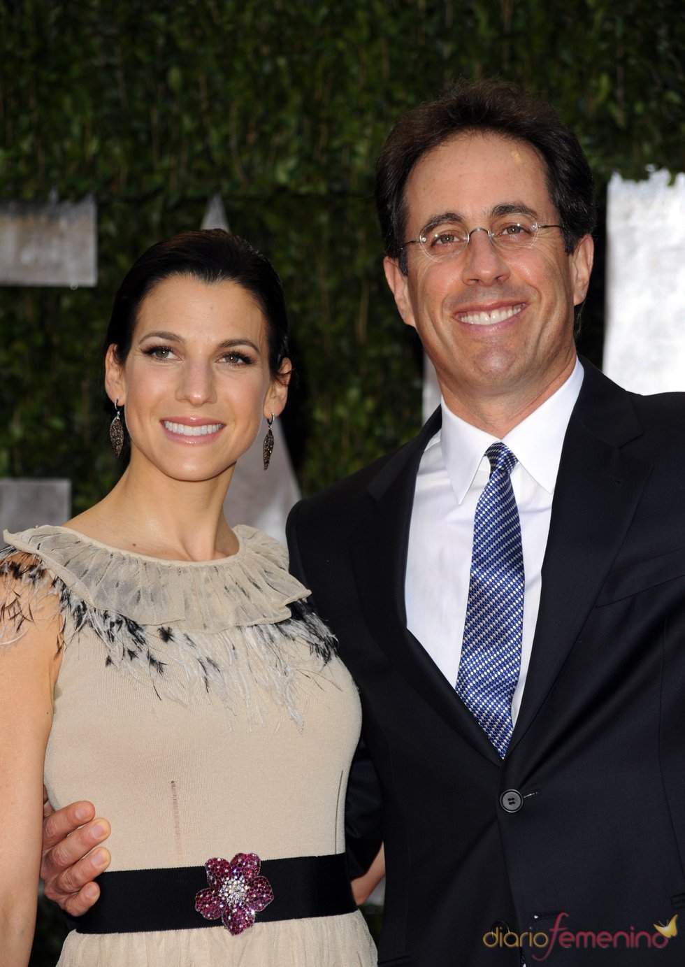 Jerry Seinfeld y su mujer en la fiesta Vanity Fair Oscar 2010