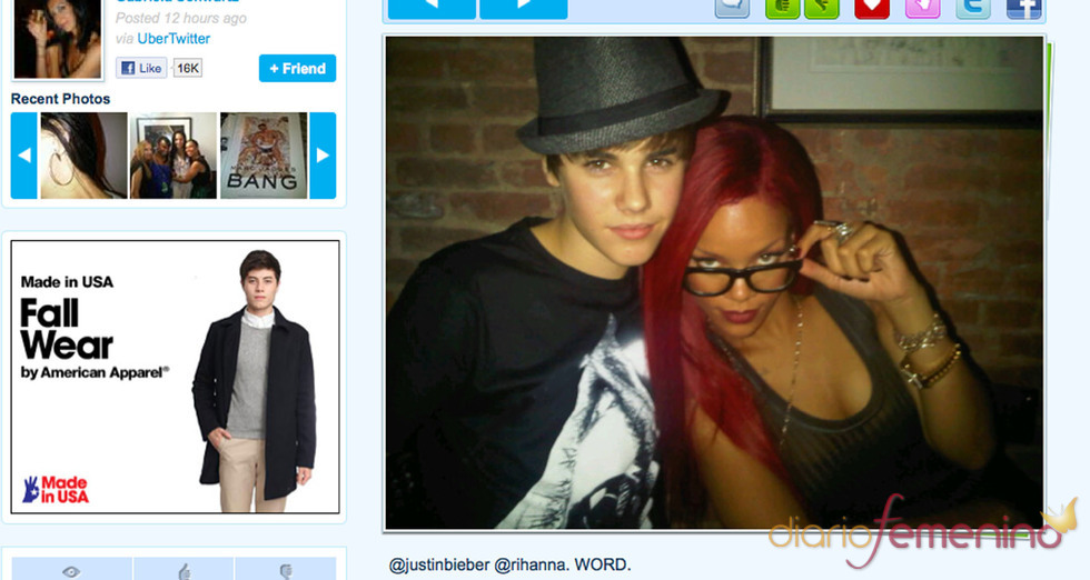 Justin Bieber y Rihanna, grandes amigos