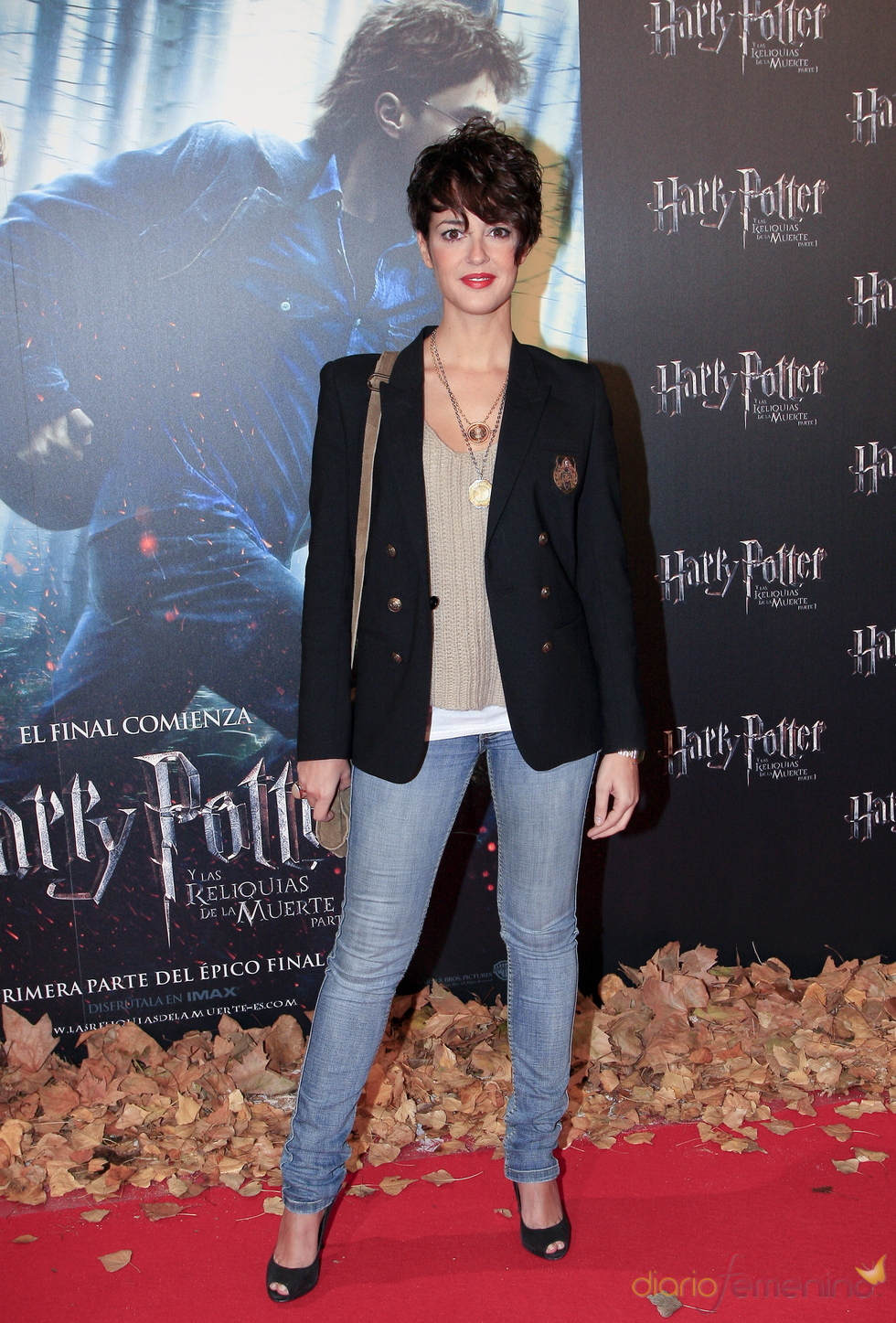 Vega en el estreno de 'Harry Potter y las reliquias de la muerte'