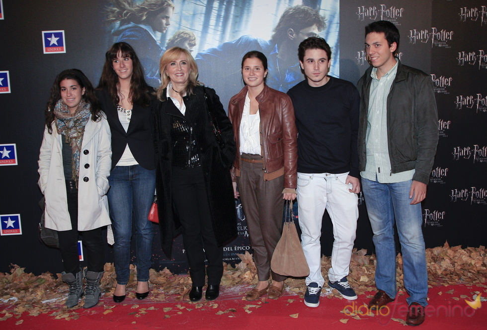 Nieves Herrero y su familia, fans de Harry Potter