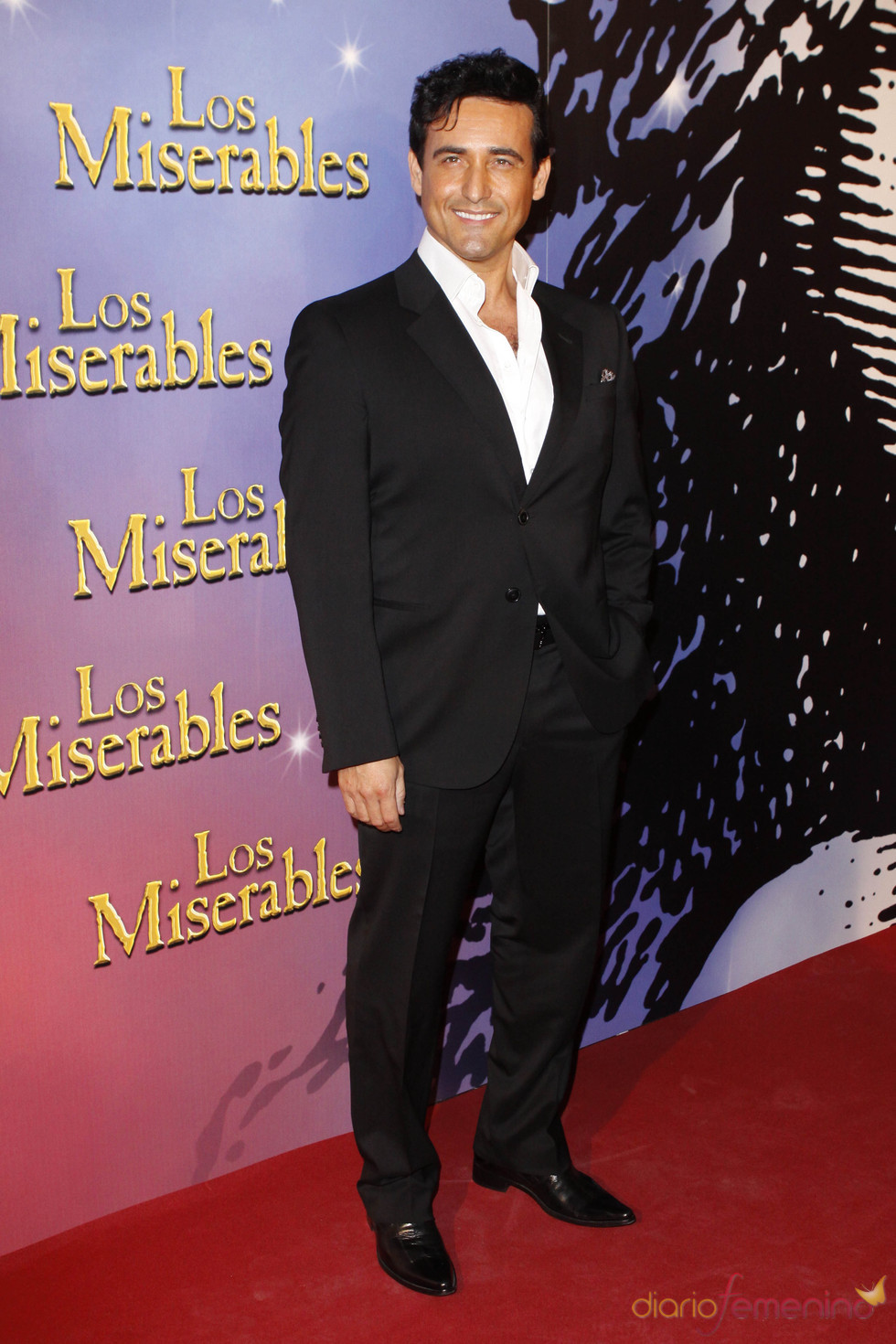 Carlos Marin en la presentación de la oba de teatro 'Los Miserables'