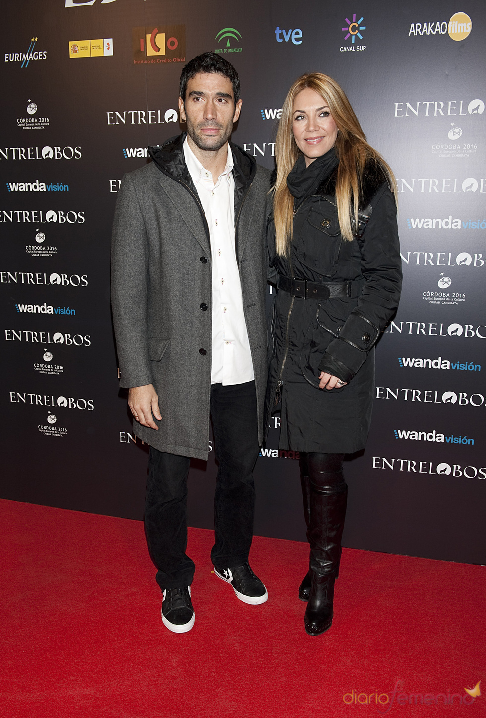 Fernando Saz e Ingrid Asensio en el estreno de 'Entrelobos'