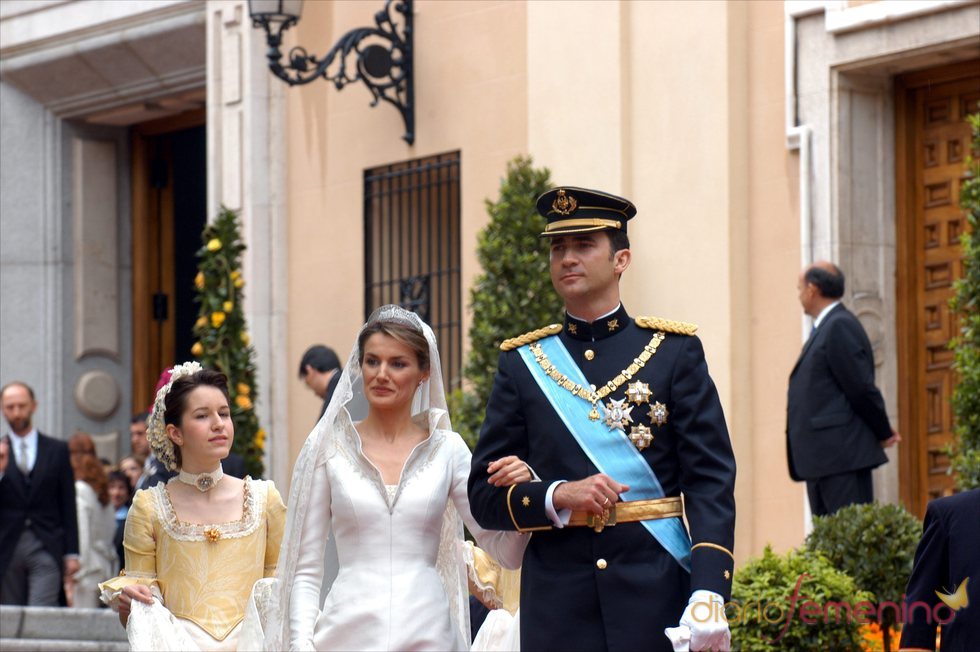 Los Príncipes de Asturias el día de su boda