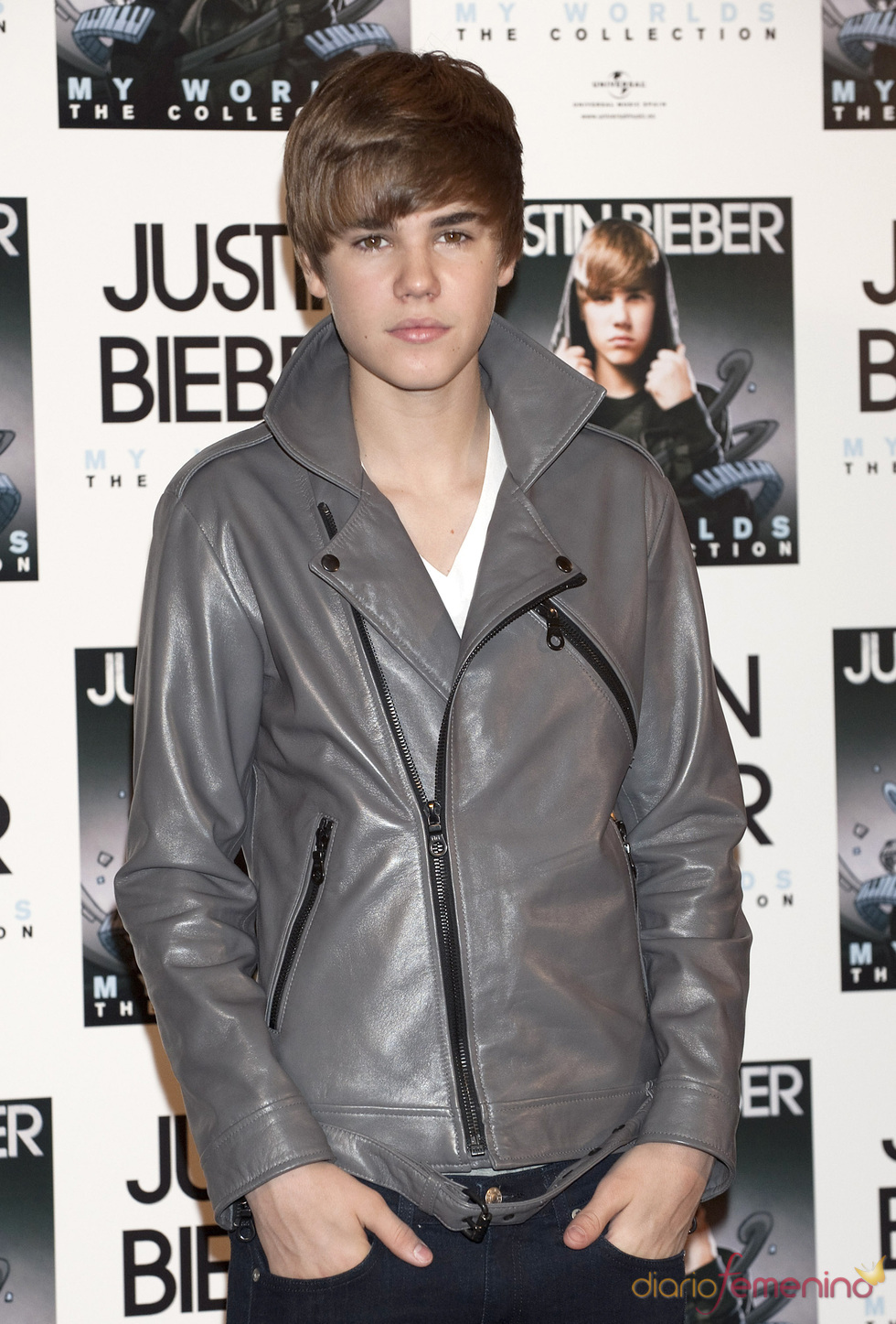 Justin Bieber afirma discos en Madrid
