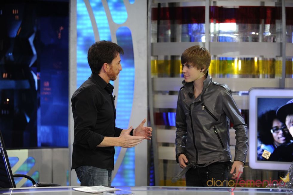 Justin Bieber se hace el gracioso con Pablo Motos
