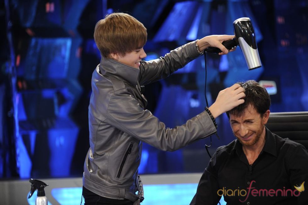 Justin Bieber, peluquero en 'El Hormiguero'