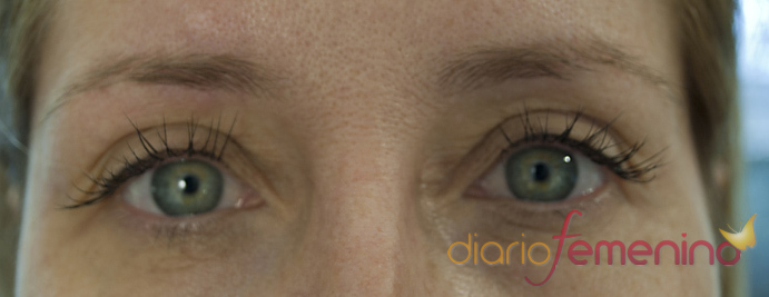 Extensión de pestañas. Paso 8