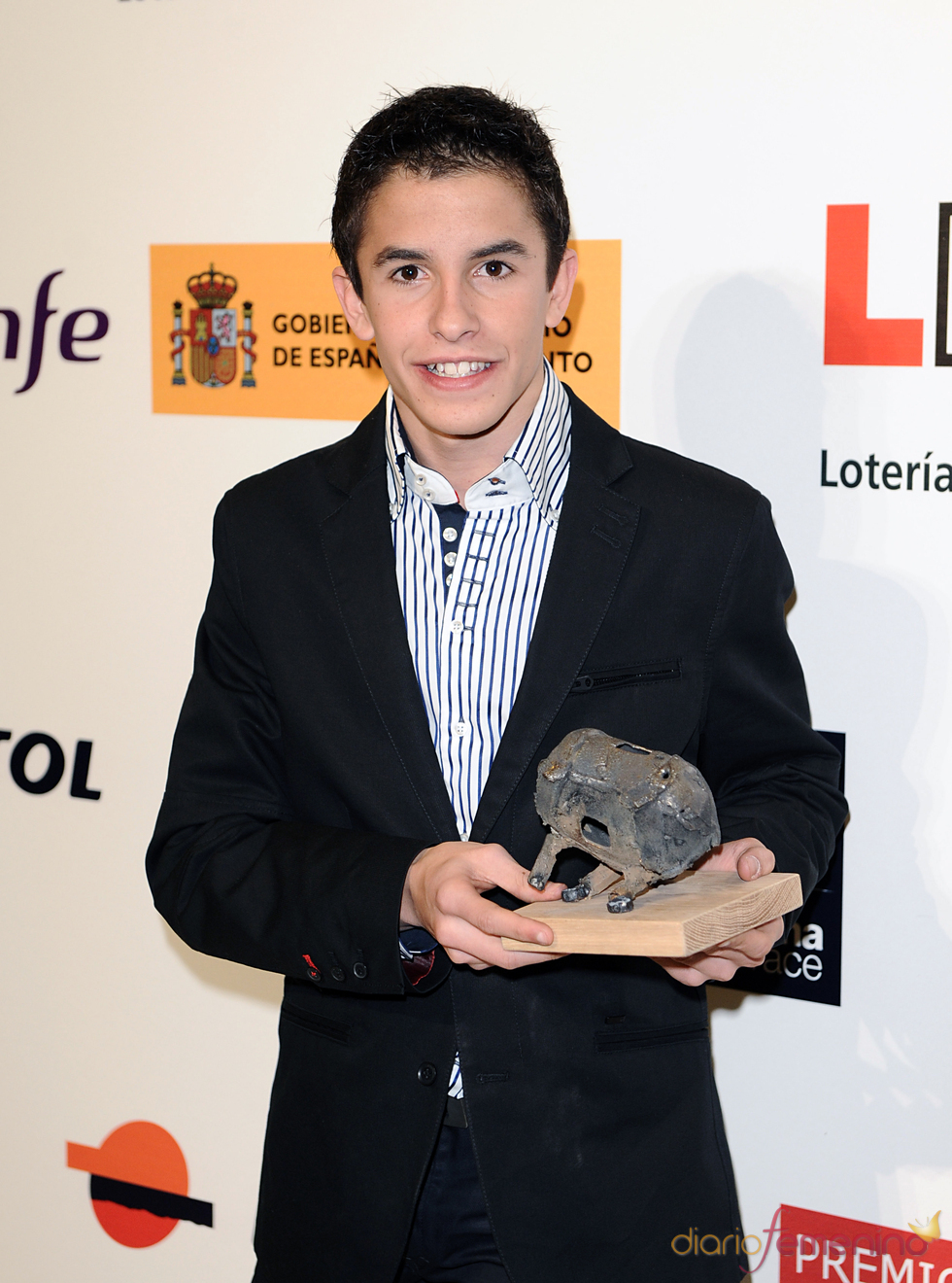 El piloto Marc Marquez en los Premios As del Deporte 2010