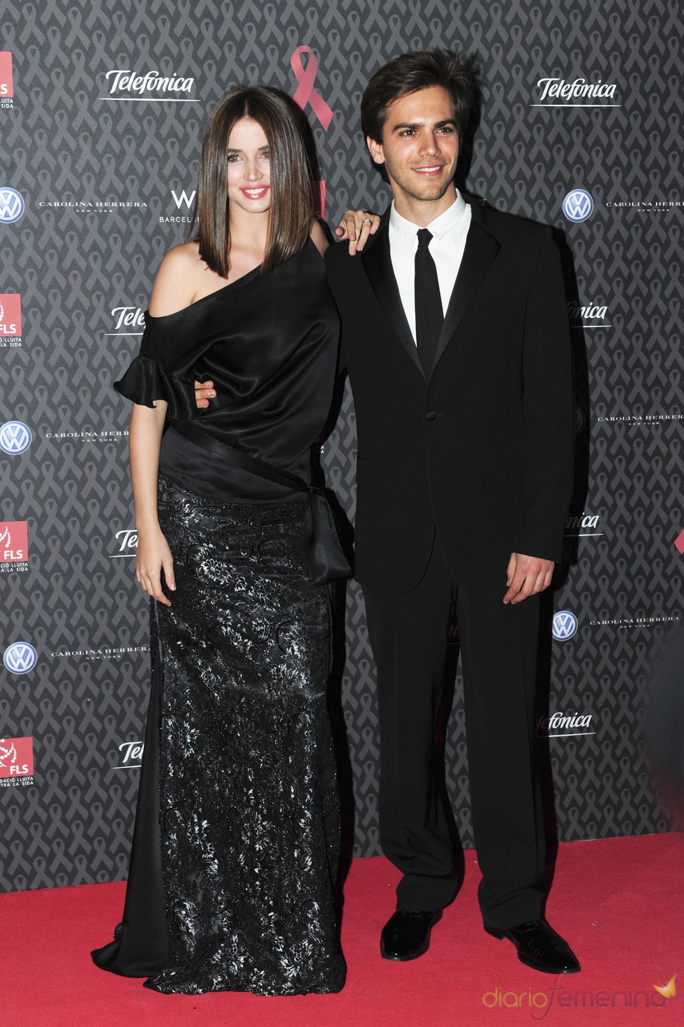 Ana de Armas y Marc Clotet en la gala contra el Sida 2010