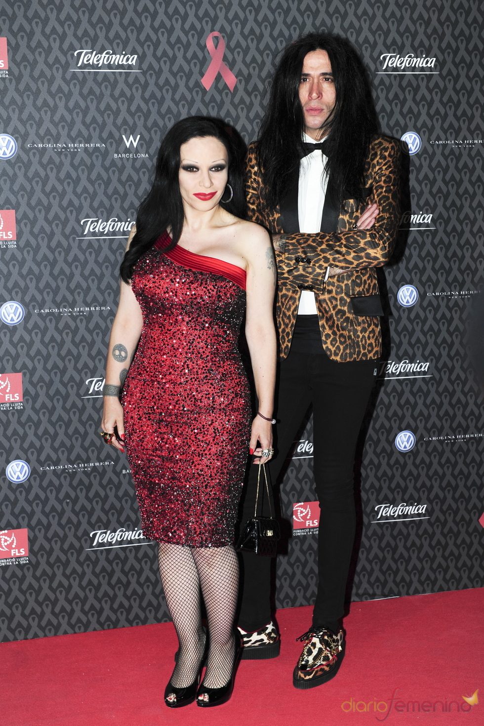 Alaska y Mario Vaquerizo en la gala contra el Sida 2010