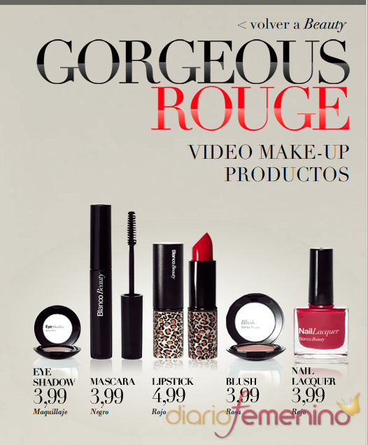 Gama Gorgeous Rouge de maquillaje Blanco