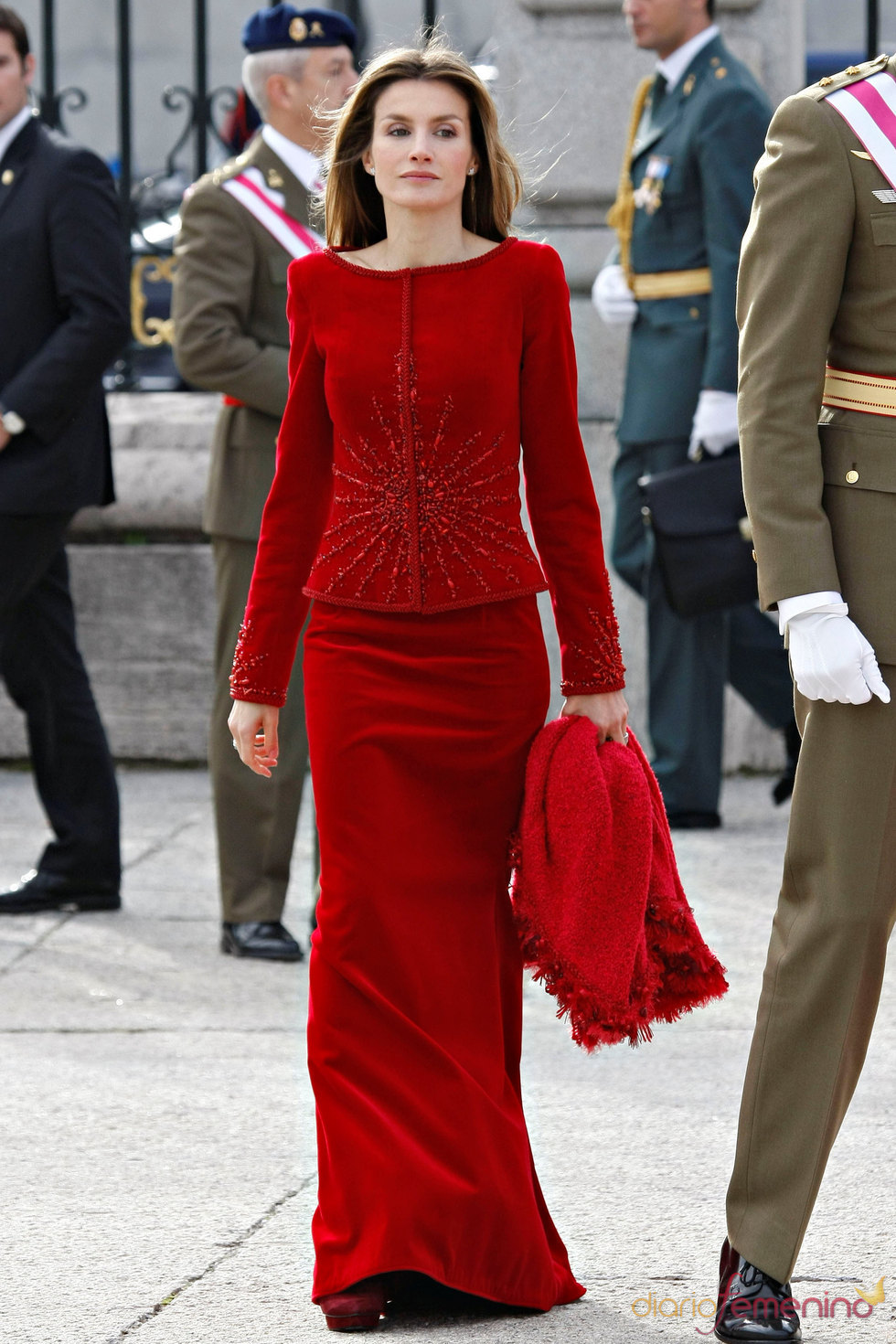 Letizia Ortiz en la Pascua Militar 2010