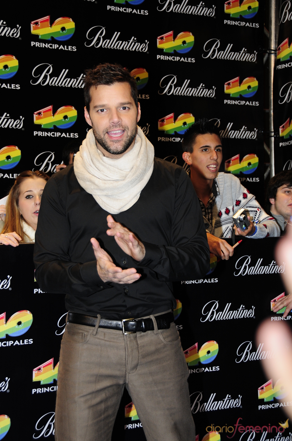 Ricky Martin en los Premios 40 Principales 2010