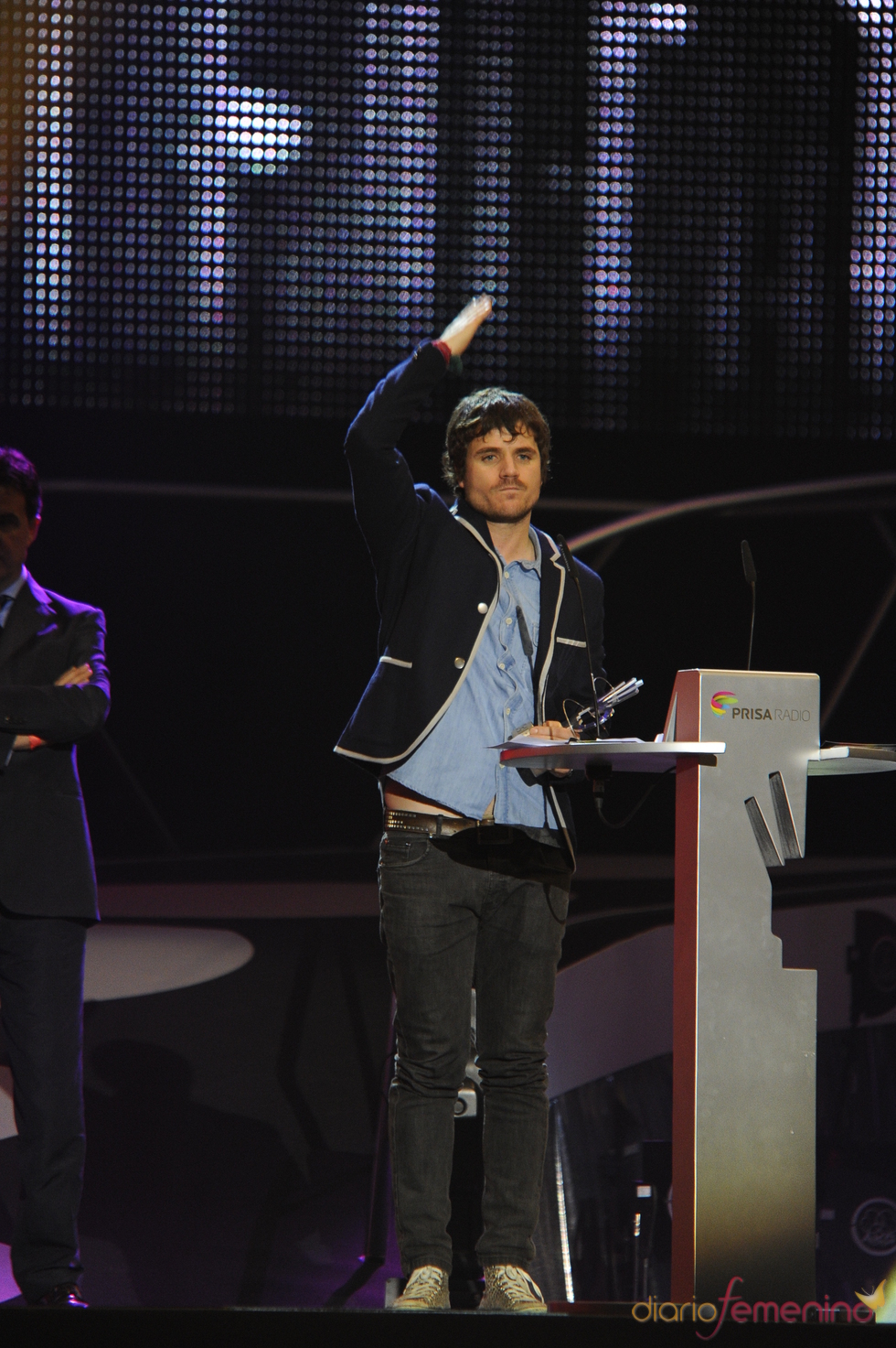 Dani Martín emocionado con su premio Dani Martín emocionado con su premio