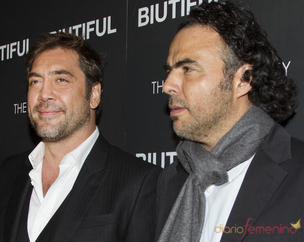 Javier Bardem y Alejandro González Iñárritu en la presentación de 'Biutiful'