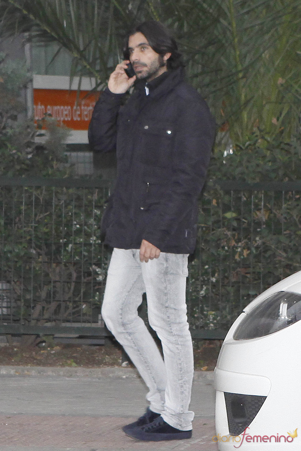 Javier Conde a su salida del hospital donde ha estado ingresado Enrique Morente