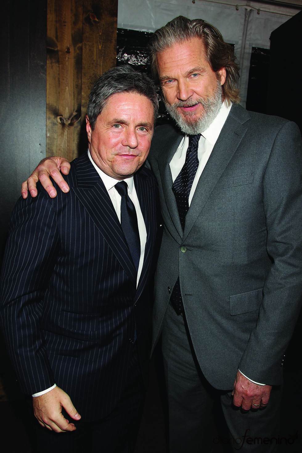 Jeff Bridges y Brad Grey en la premiere de 'True Grit'