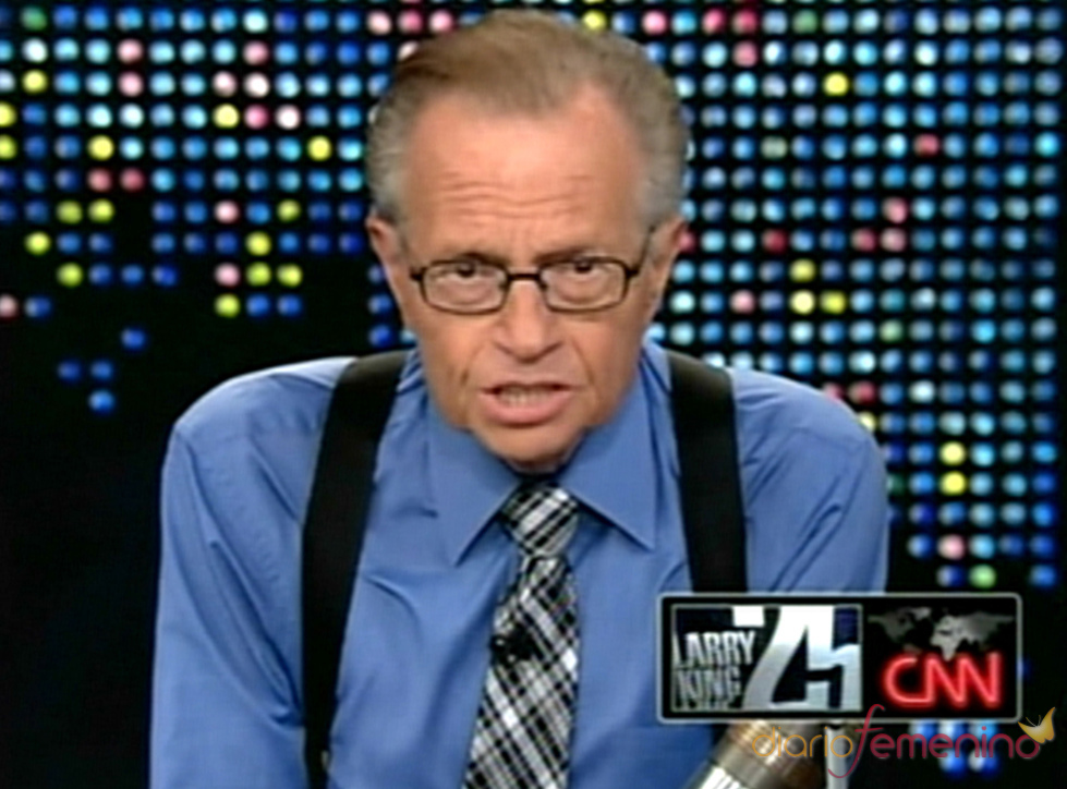 Larry King durante uno de sus programas de 'Larry King Live'