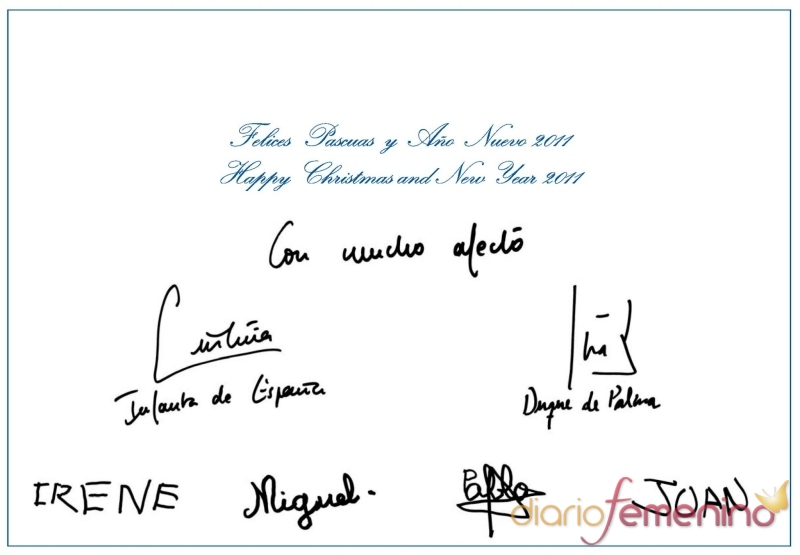 Los Duques de Palma felicitan la Navidad