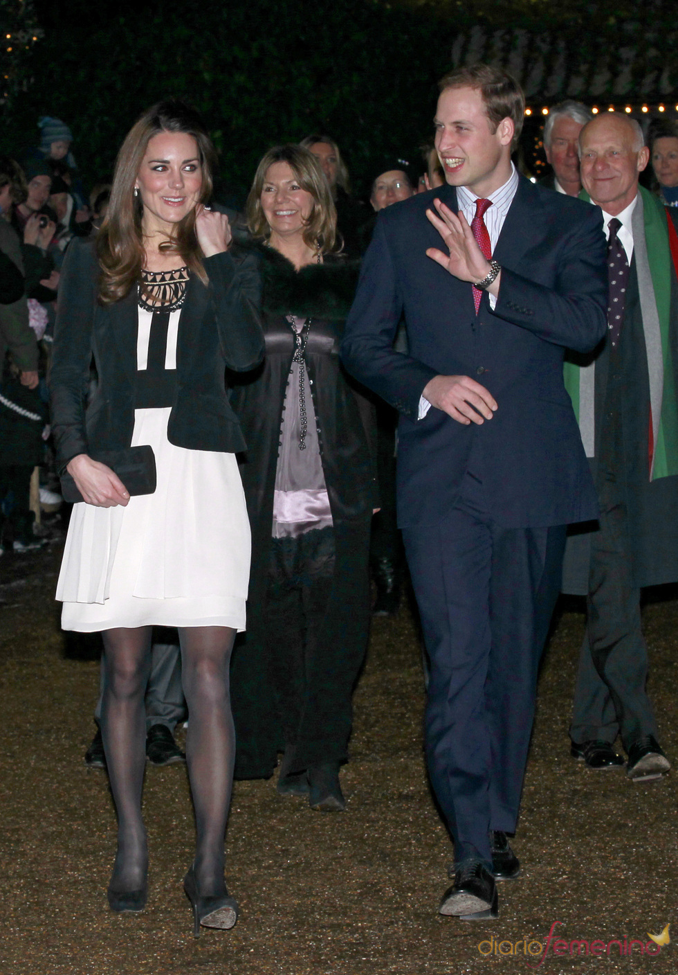 Kate Middleton y Guillermo de Inglaterra en una gala benéfica por Navidad
