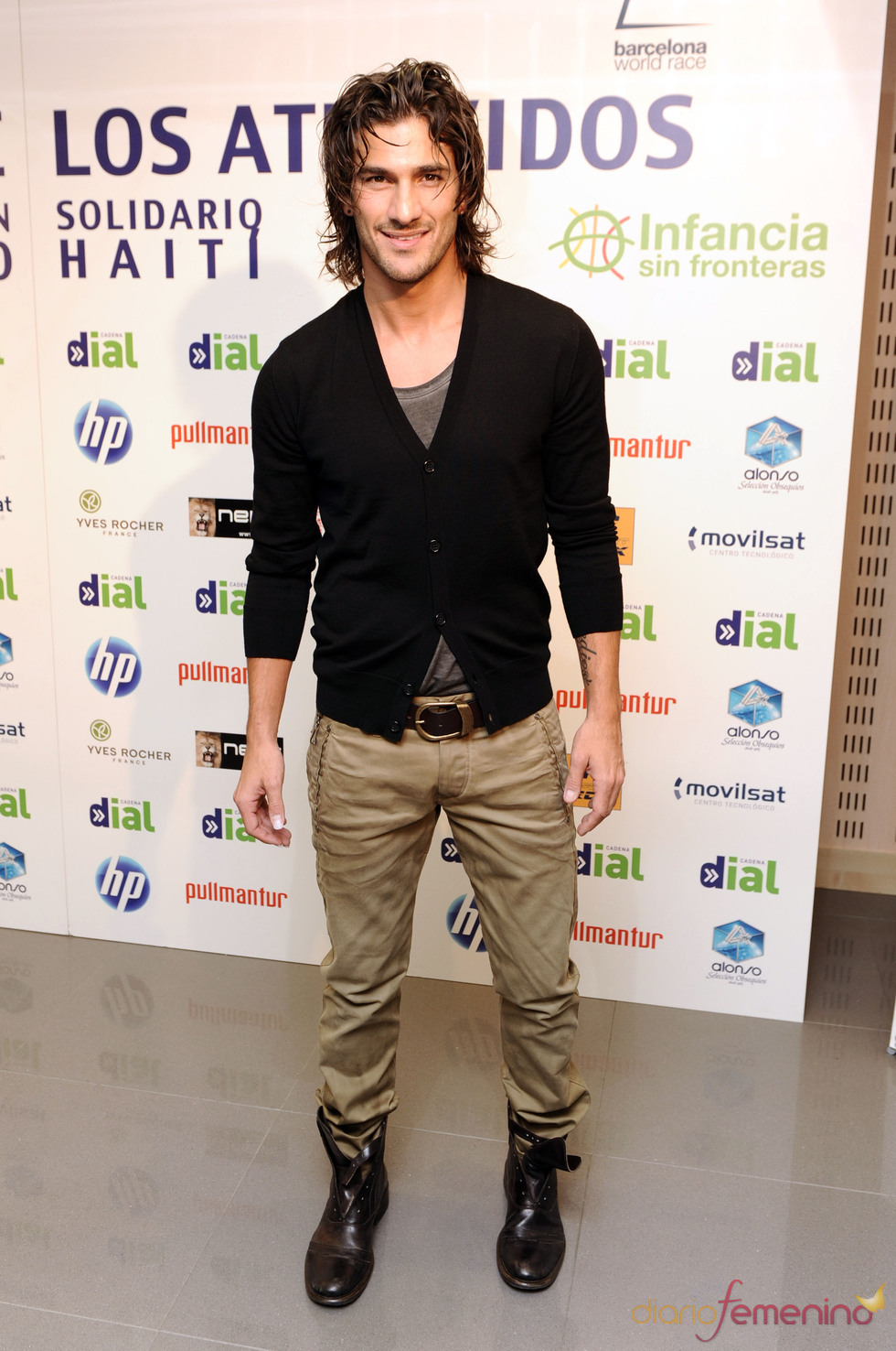 Hugo Salazar en el maratón solidario de Cadena Dial