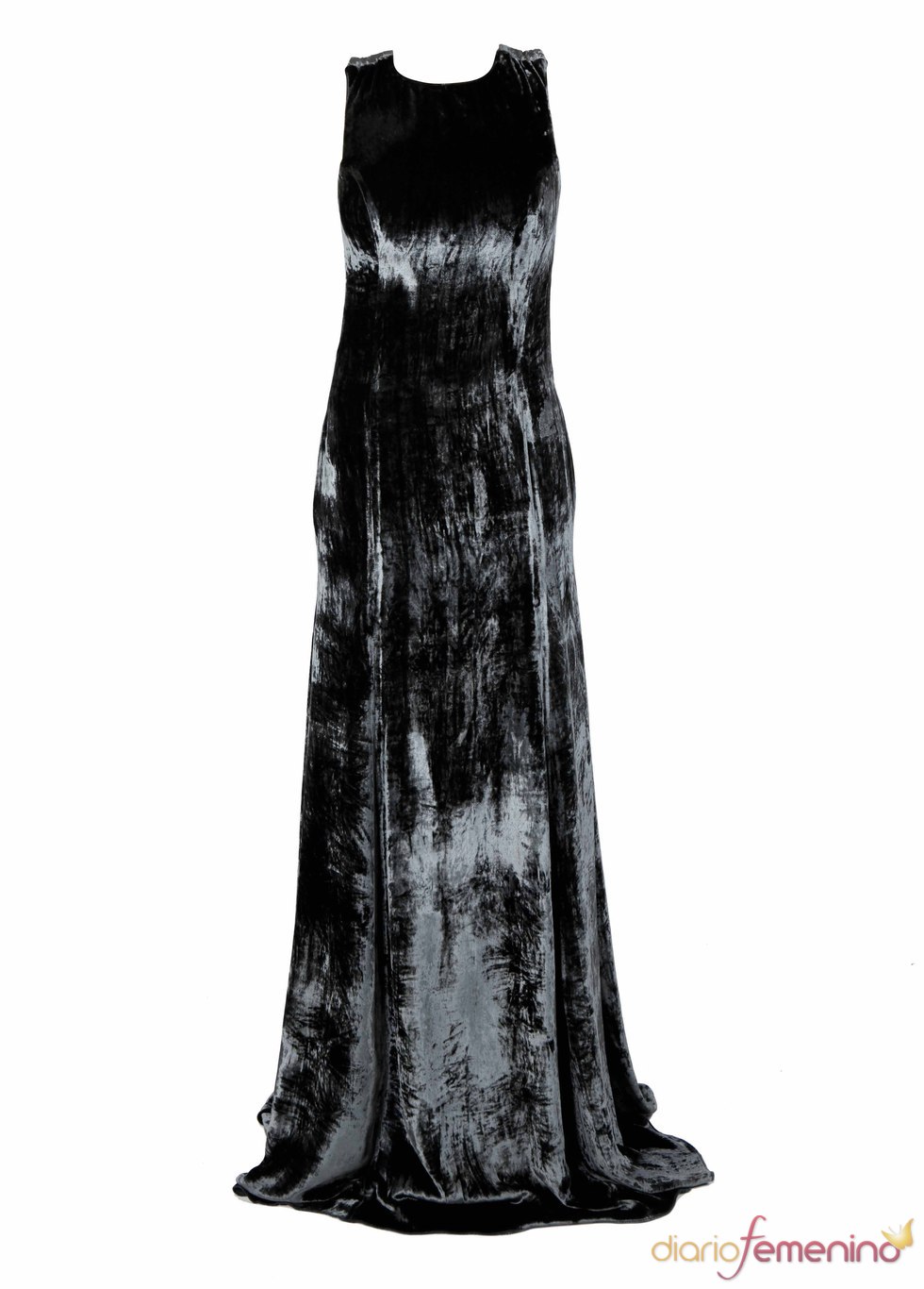 Vestido aterciopelado de Rosa Moreno