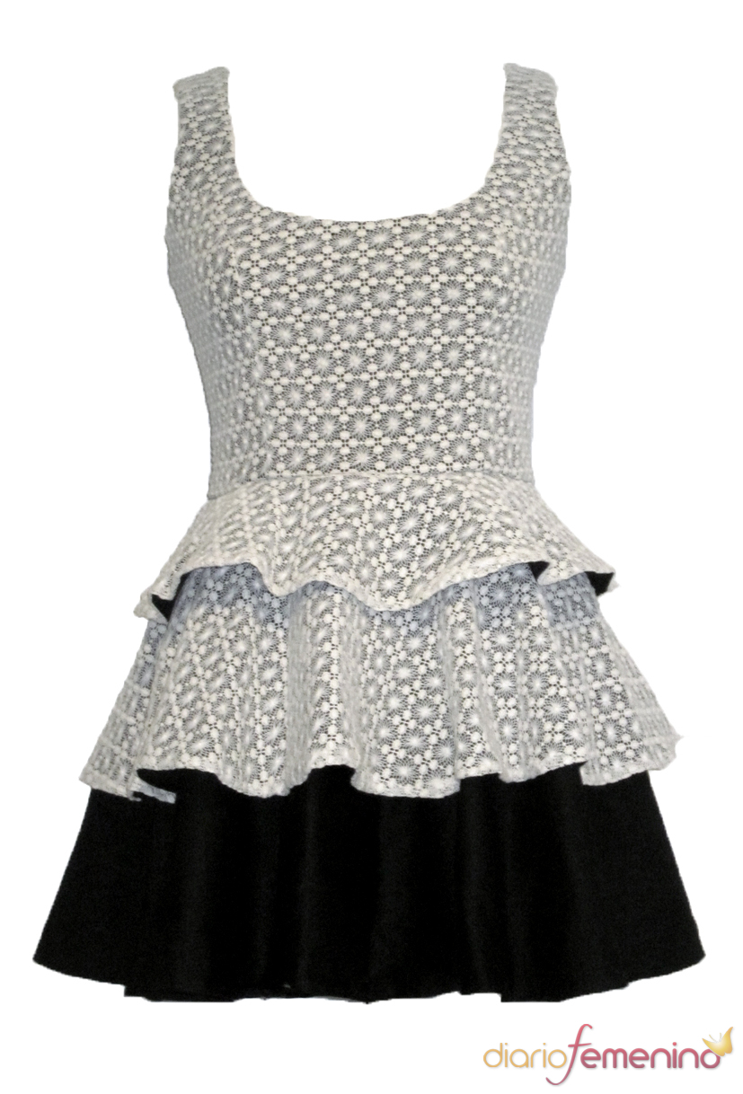 Minivestido con volante de Guatequecacahuete