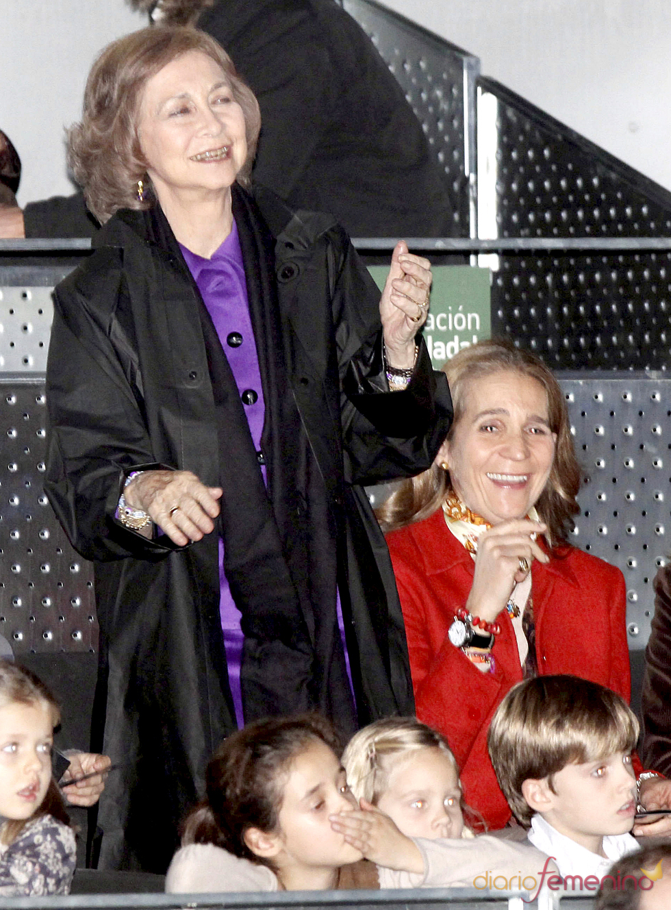 La Reina Sofía durante el partido de la Fundación Rafa Nadal