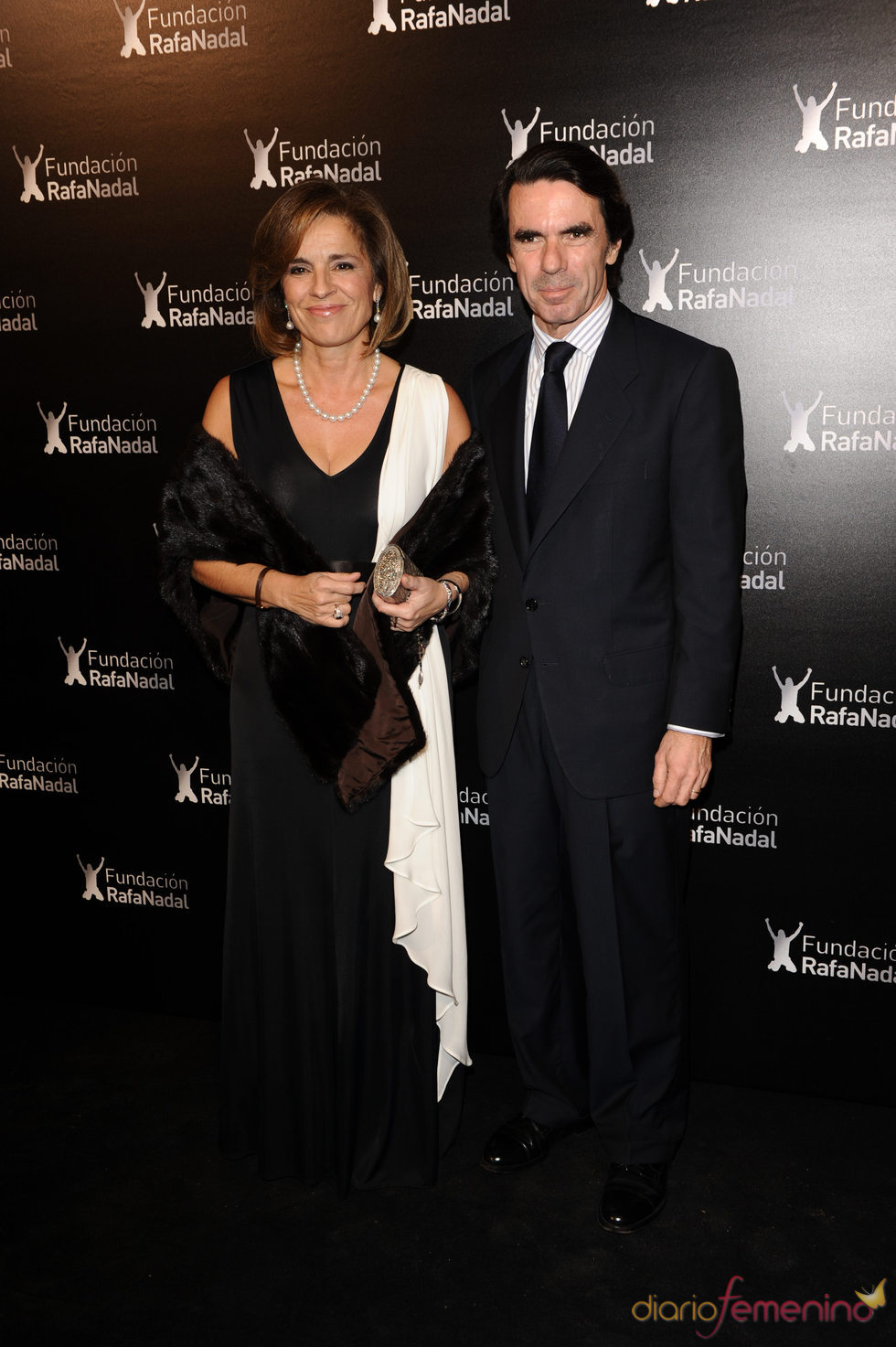 Jose María Aznar y Ana Botella con la Fundación Rafa Nadal
