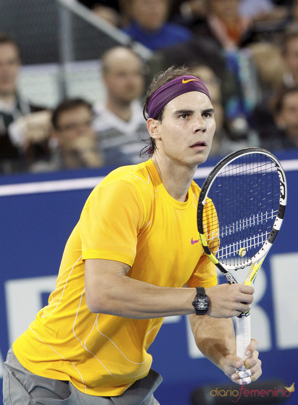 Rafa Nadal durante el encuentro con Roger Federer de la Fundación Rafa Nadal