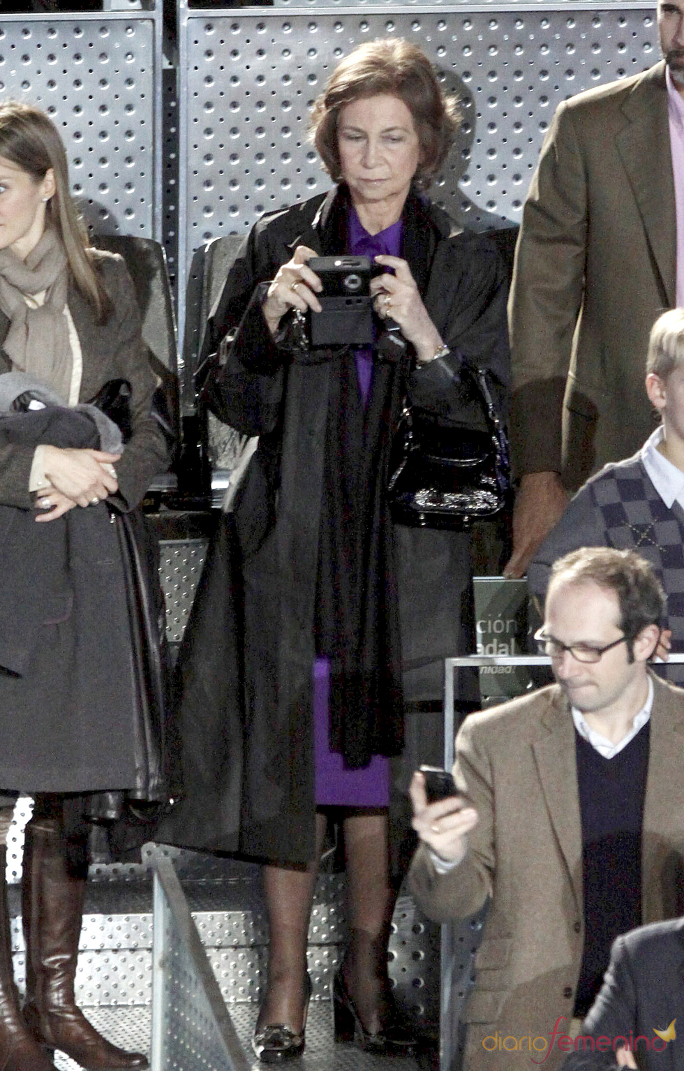 La Reina Sofía inmortalizó el partido de la Fundación Rafa Nadal