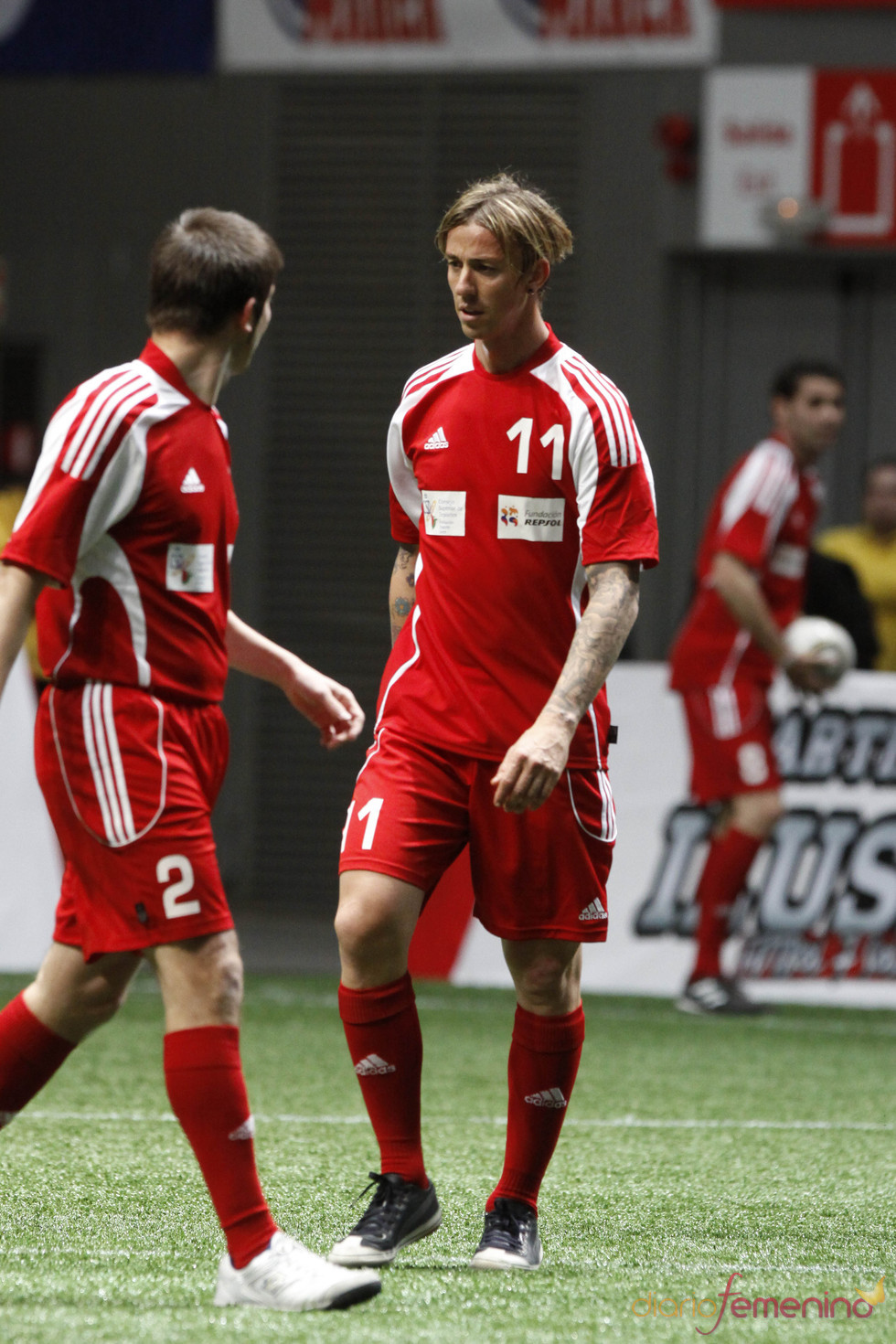 Guti en el partido de fútbol benéfico