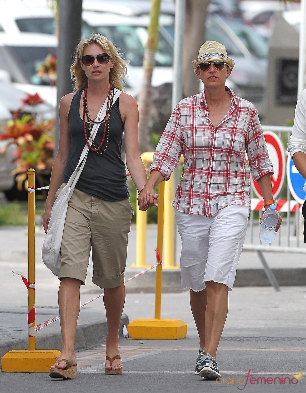 Ellen DeGeneres y Portia de Rossi en San Bartolomé