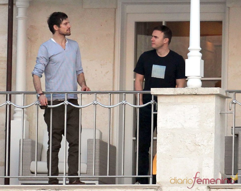 Take That se relajan en Barbados