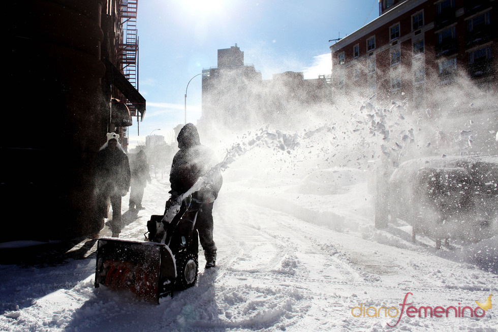 La ciudad de Nueva York cubierta por la nieve