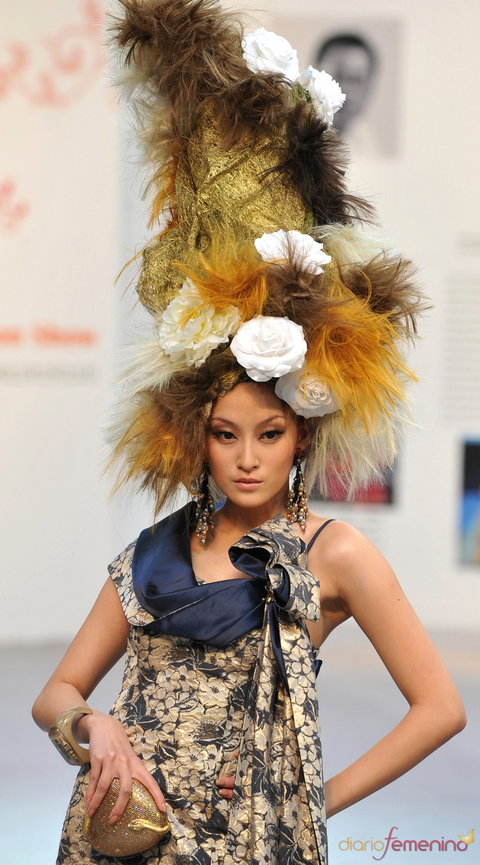 Desfile de moda en la 'Taipei International Flora Expo'