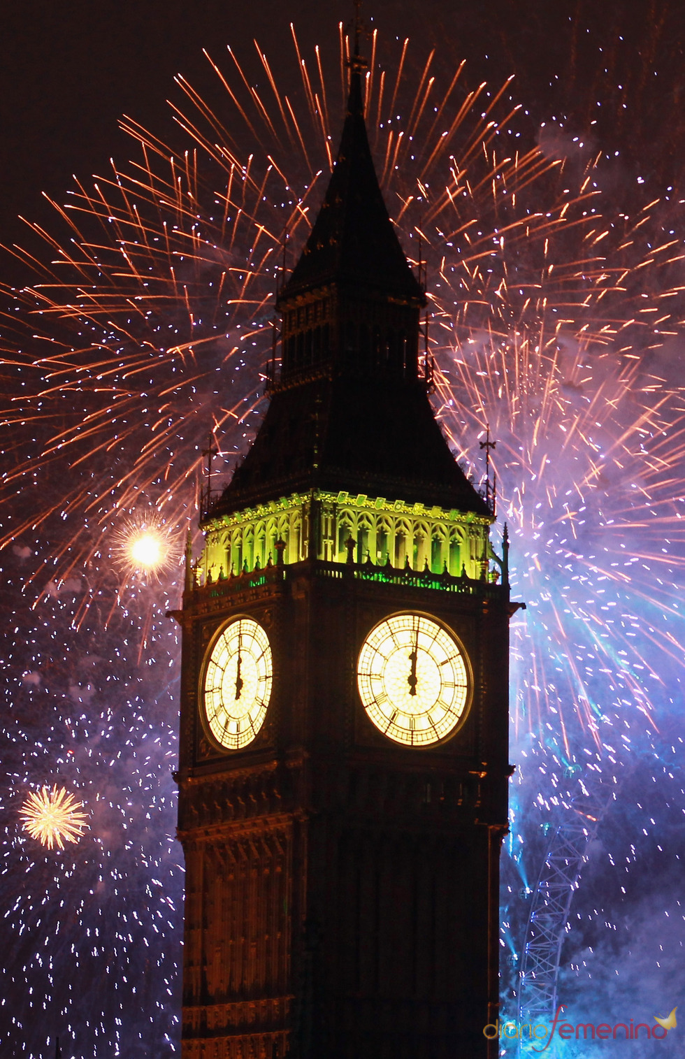 La celebración del año nuevo en Londres