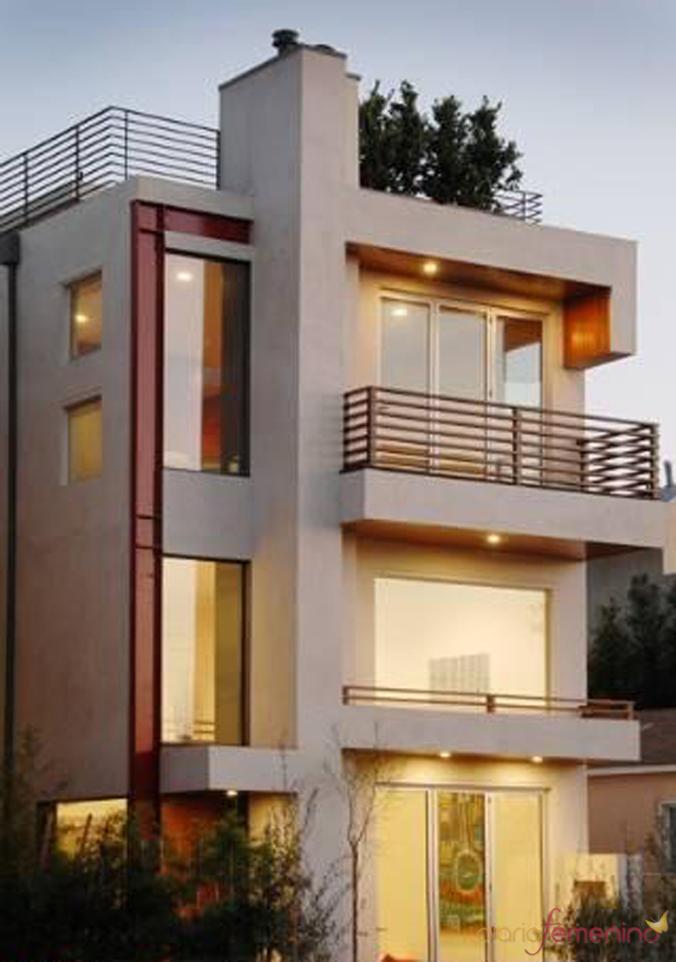 Fachada de la casa de Lindsay Lohan