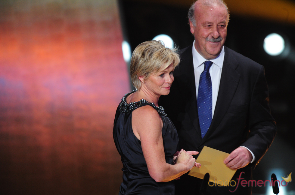 Vicente del Bosque en la gala FIFA Balón de Oro 2010