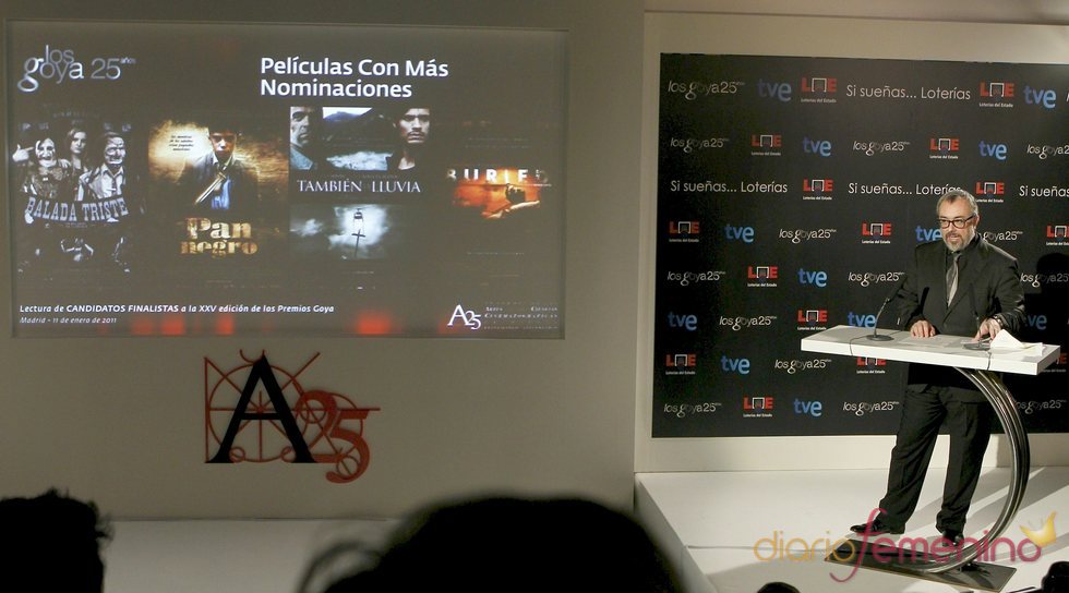 Alex de la Iglesia anunca los candidatos a los Goya 2011