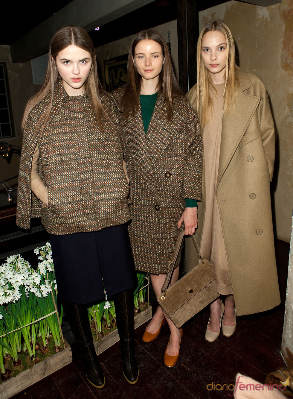 Modelos antes del desfile de Stella McCartney en Nueva York