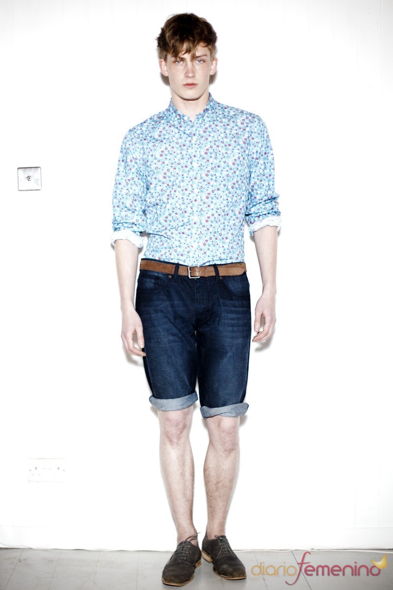 Camisa estampada y bermuda vaquera p/v 2011 TopMan
