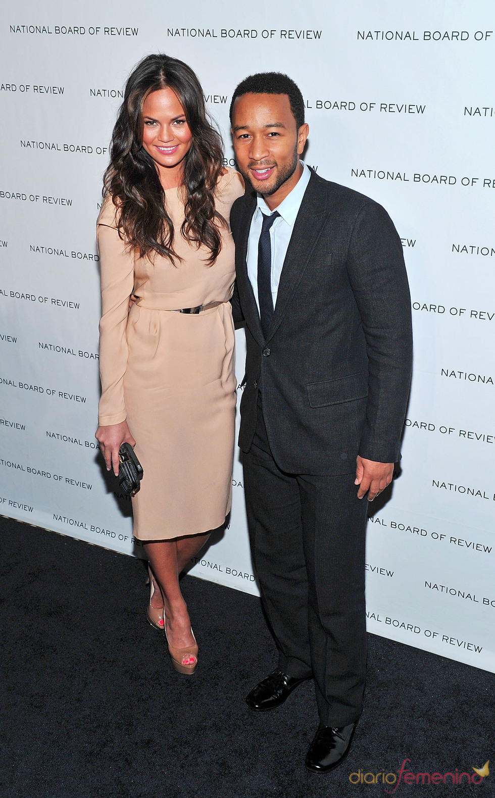 Chrissy Teigen y John Legend en los Premios de la Junta Nacional de Críticos