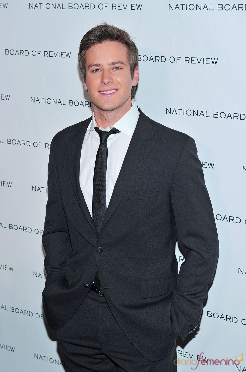 Armie Hammer en los Premios de la Junta Nacional de Críticos