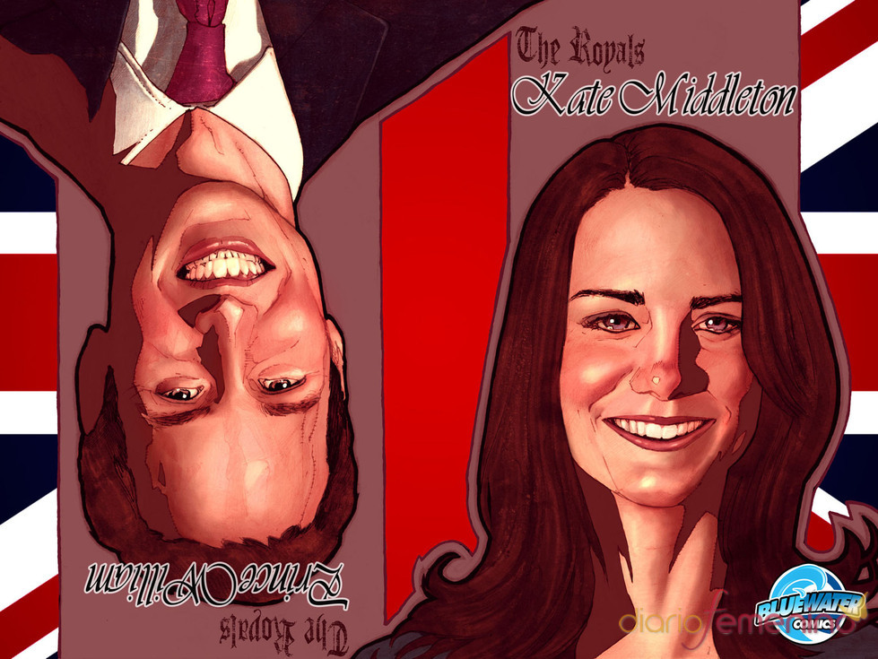La boda de Guillermo de Inhlaterra y Kate Middleton, en cómic