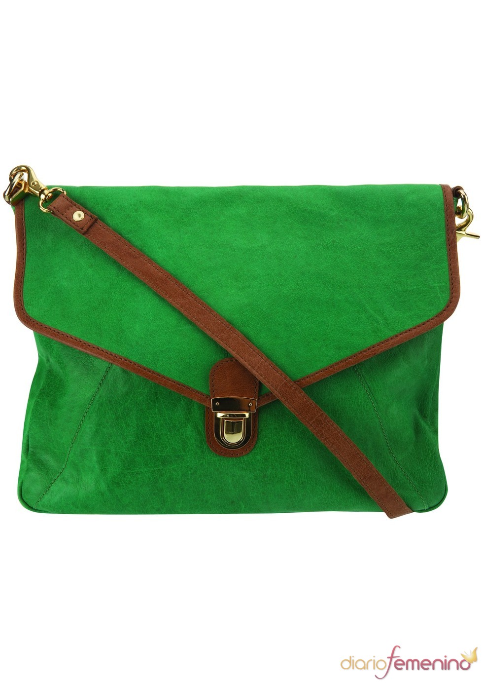 Bolso cruzado en color verde de TopShop, 91 euros