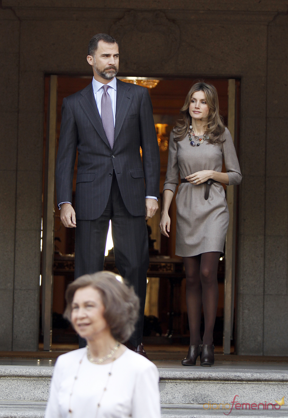 Los Príncipes de Asturias reciben al Presidente de Hungría