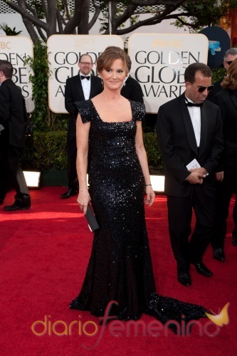 Melissa Leo a su llegada a los Globos de Oro 2011