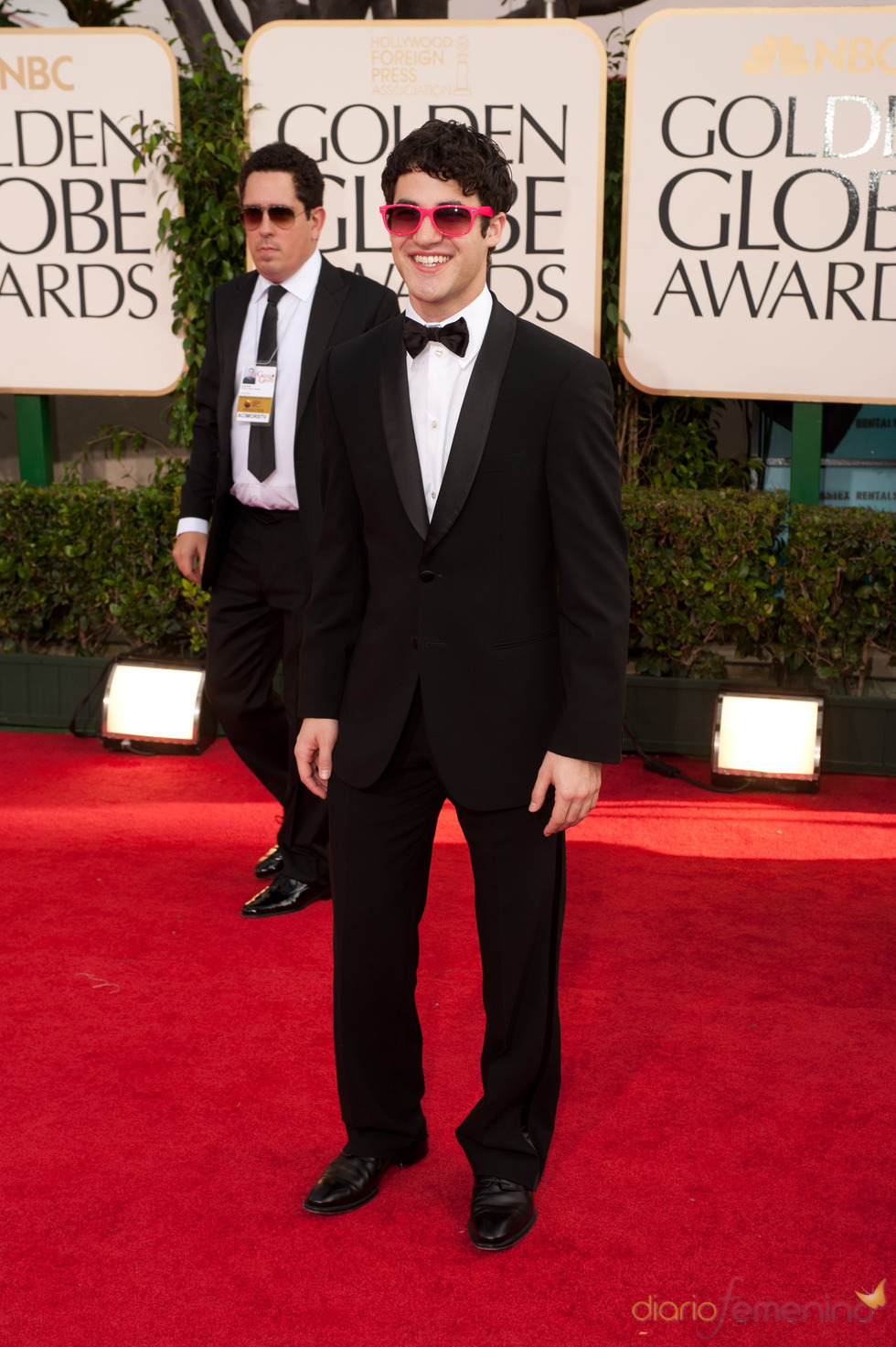 Darren Criss a su llegada a los Globos de Oro 2011