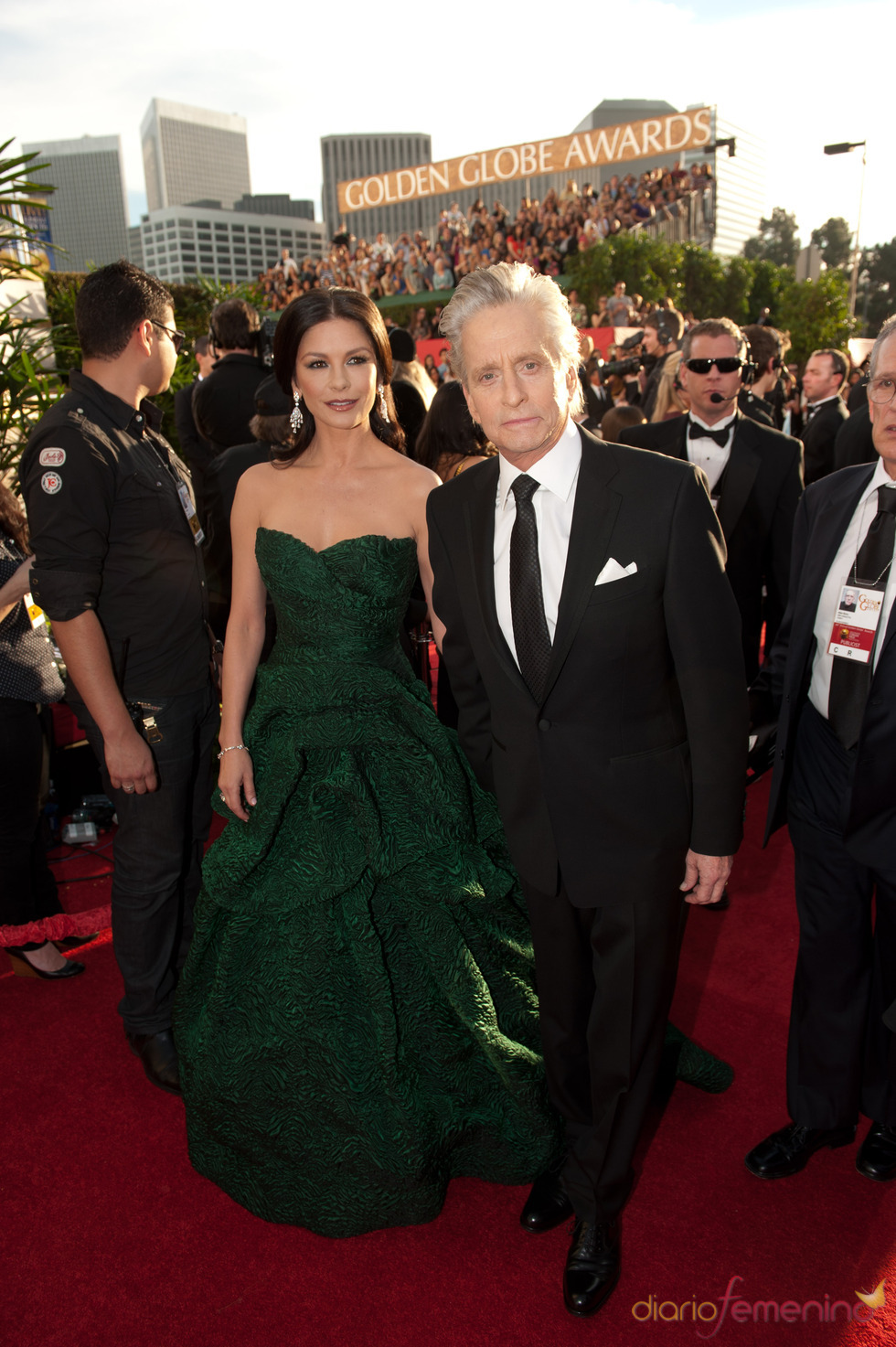 Michael Douglas y Catherine Zeta-Jones en los Globos de Oro 2011